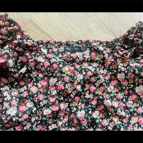 Color Blouse crop top size S - Picture 2 of 3